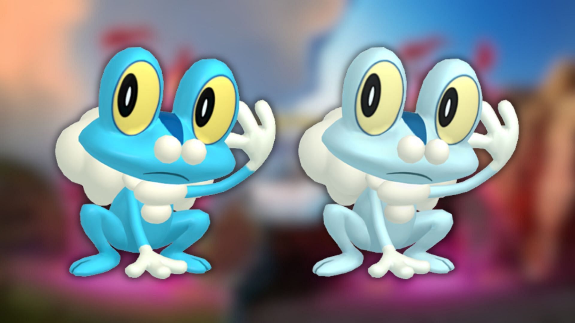 Froakie and its shiny variant (Image via The Pokemon Company)